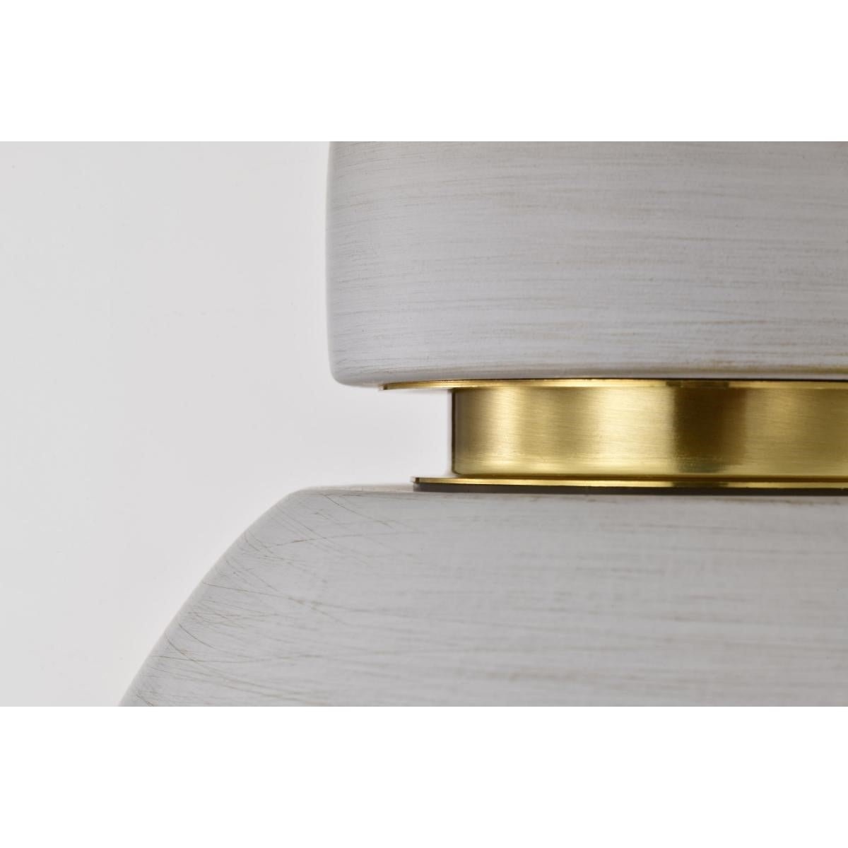 Collins 8" Flush Mount Light, Brushed Brass Finish