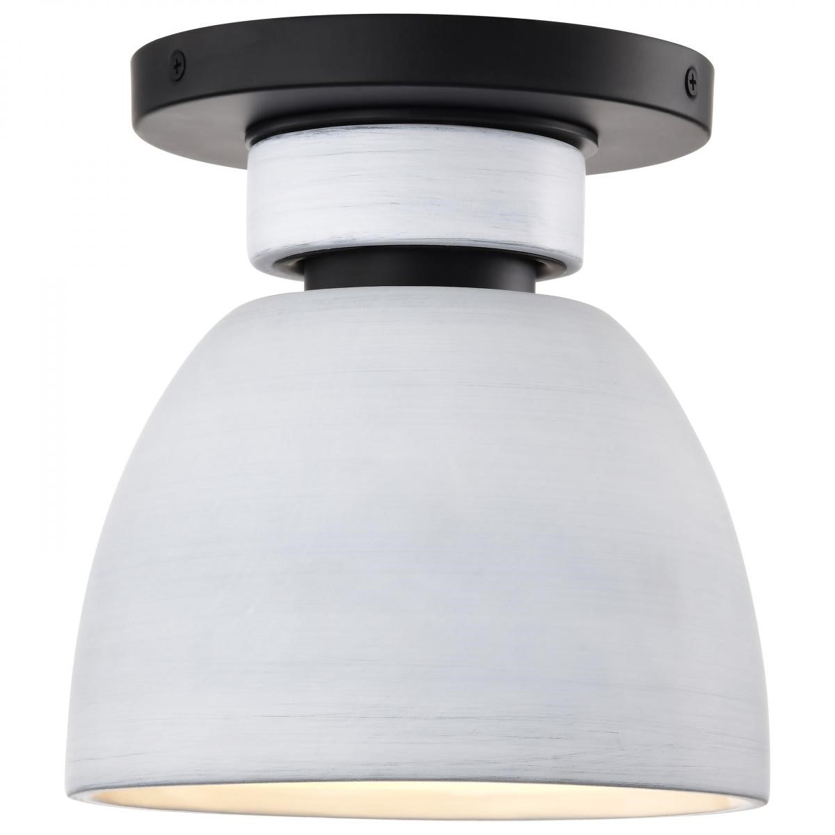 Collins 8" Flush Mount Light, Matte Black Finish