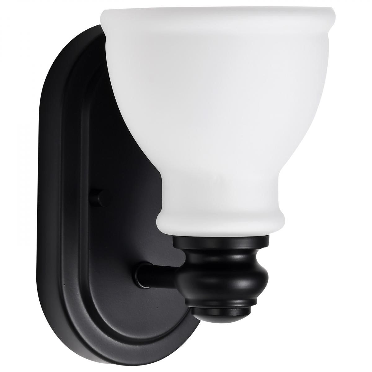 Russel 8" Bathroom Vanity Light, Matte Black Finish