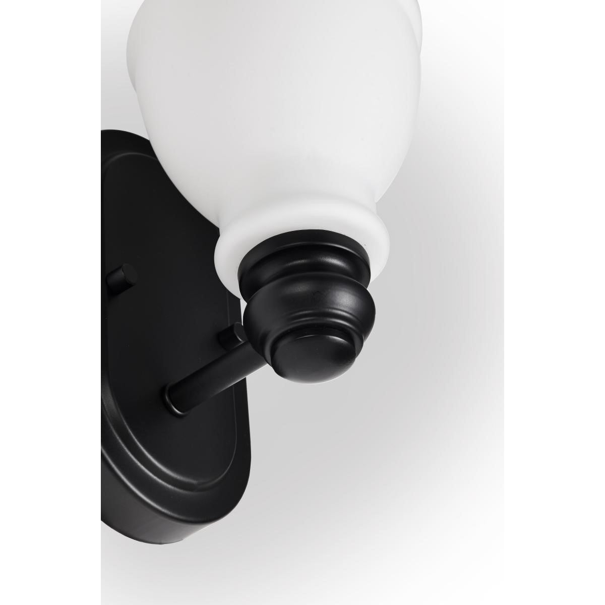 Russel 8" Bathroom Vanity Light, Matte Black Finish