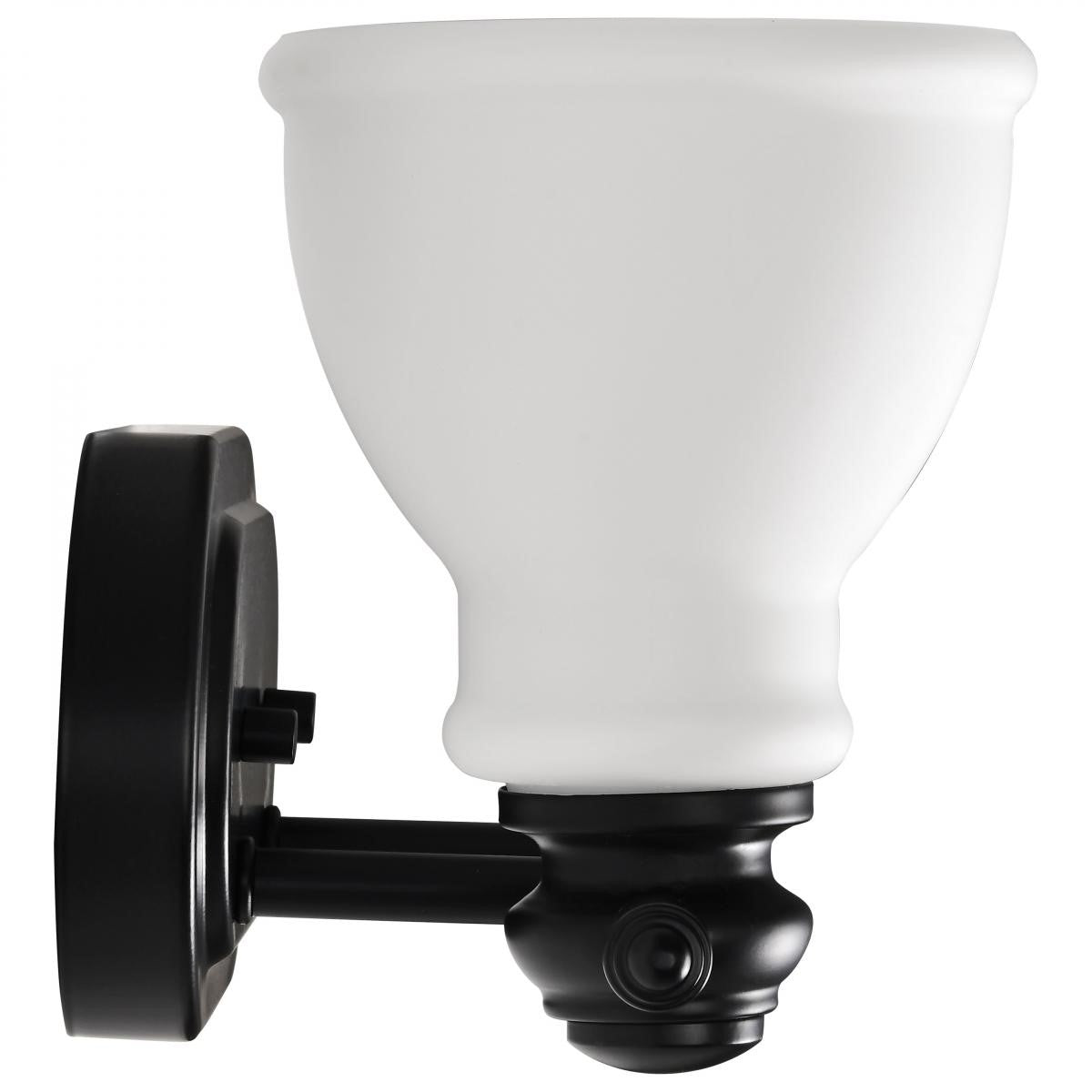 Russel 15" 2 Lights Bathroom Vanity Light, Matte Black Finish