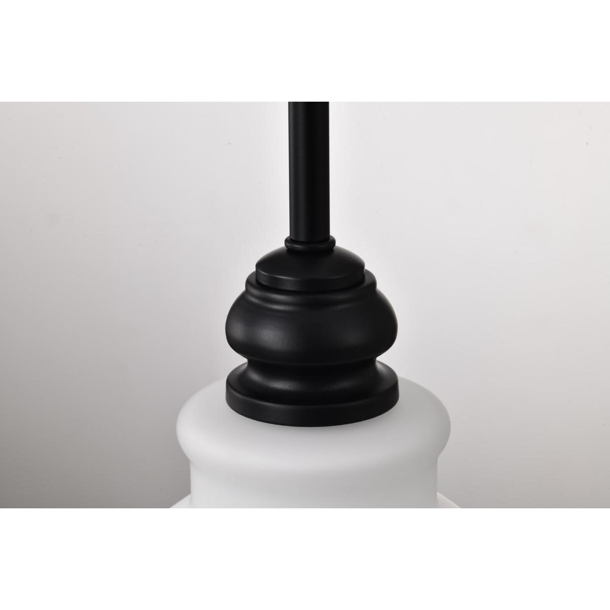 Russel 10" Pendant Light, Matte Black Finish