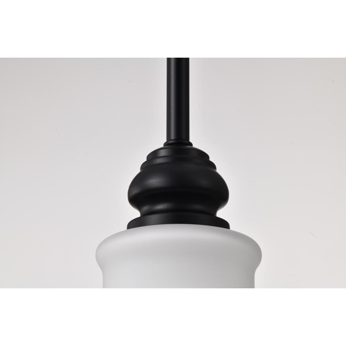 Russel 10" Pendant Light, Matte Black Finish