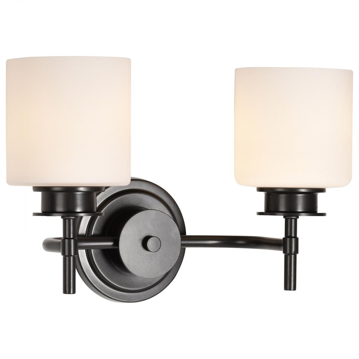 Warren 9" 2 Lights Bathroom Vanity Light, Gun Metal Finish