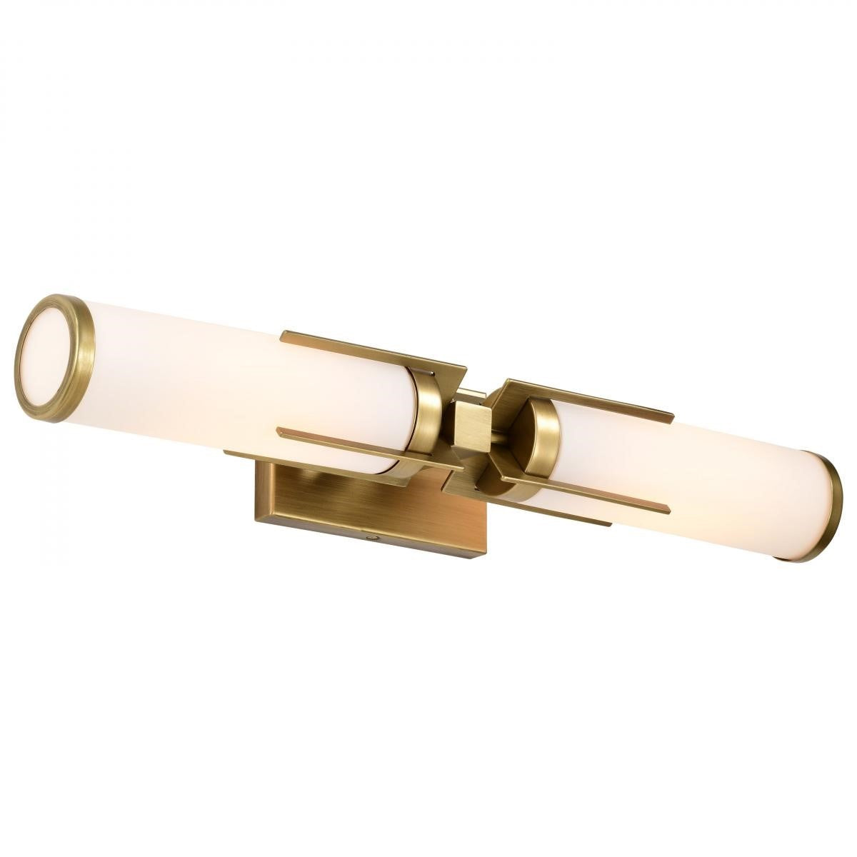 Roselle 5" Bathroom Vanity Light, Natural Brass Finish - Bees Lighting