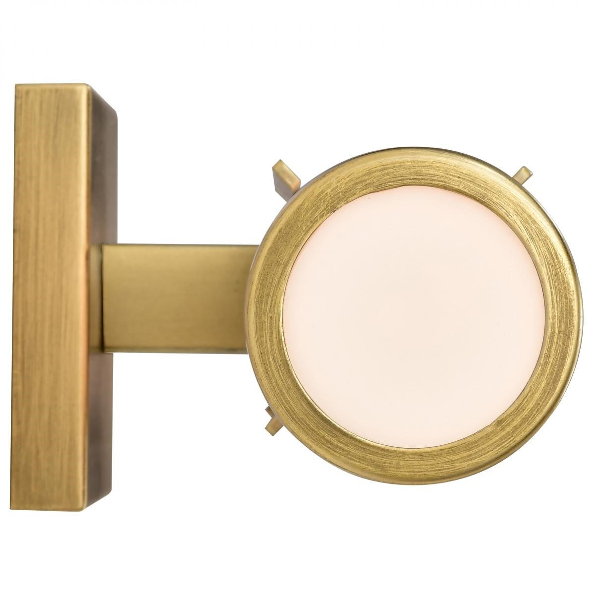 Roselle 5" Bathroom Vanity Light, Natural Brass Finish - Bees Lighting