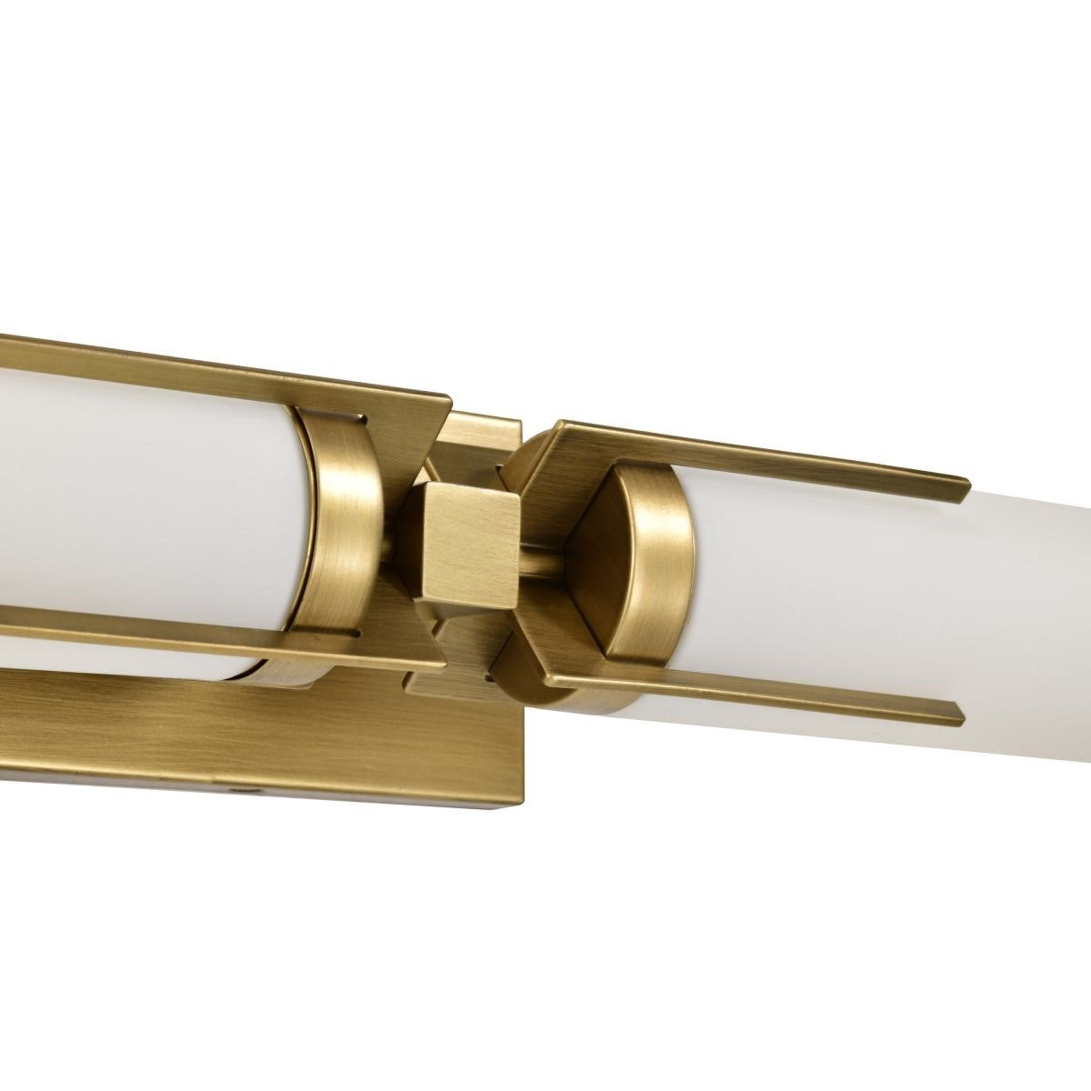 Roselle 5" Bathroom Vanity Light, Natural Brass Finish - Bees Lighting