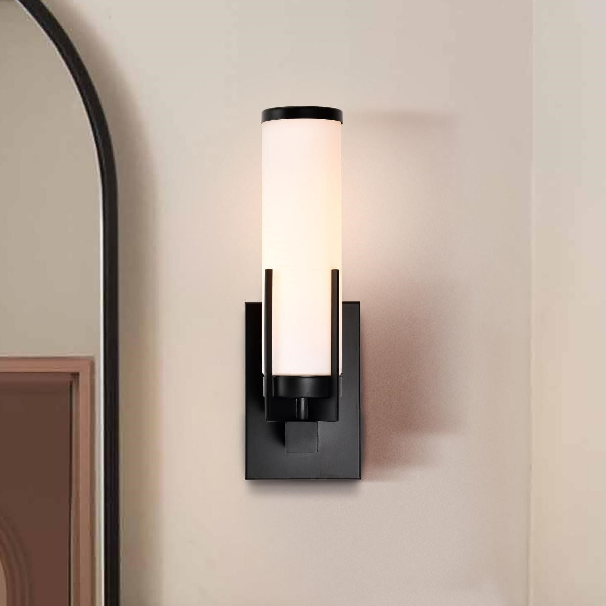 Roselle 14" Bathroom Vanity Light, Matte Black Finish - Bees Lighting