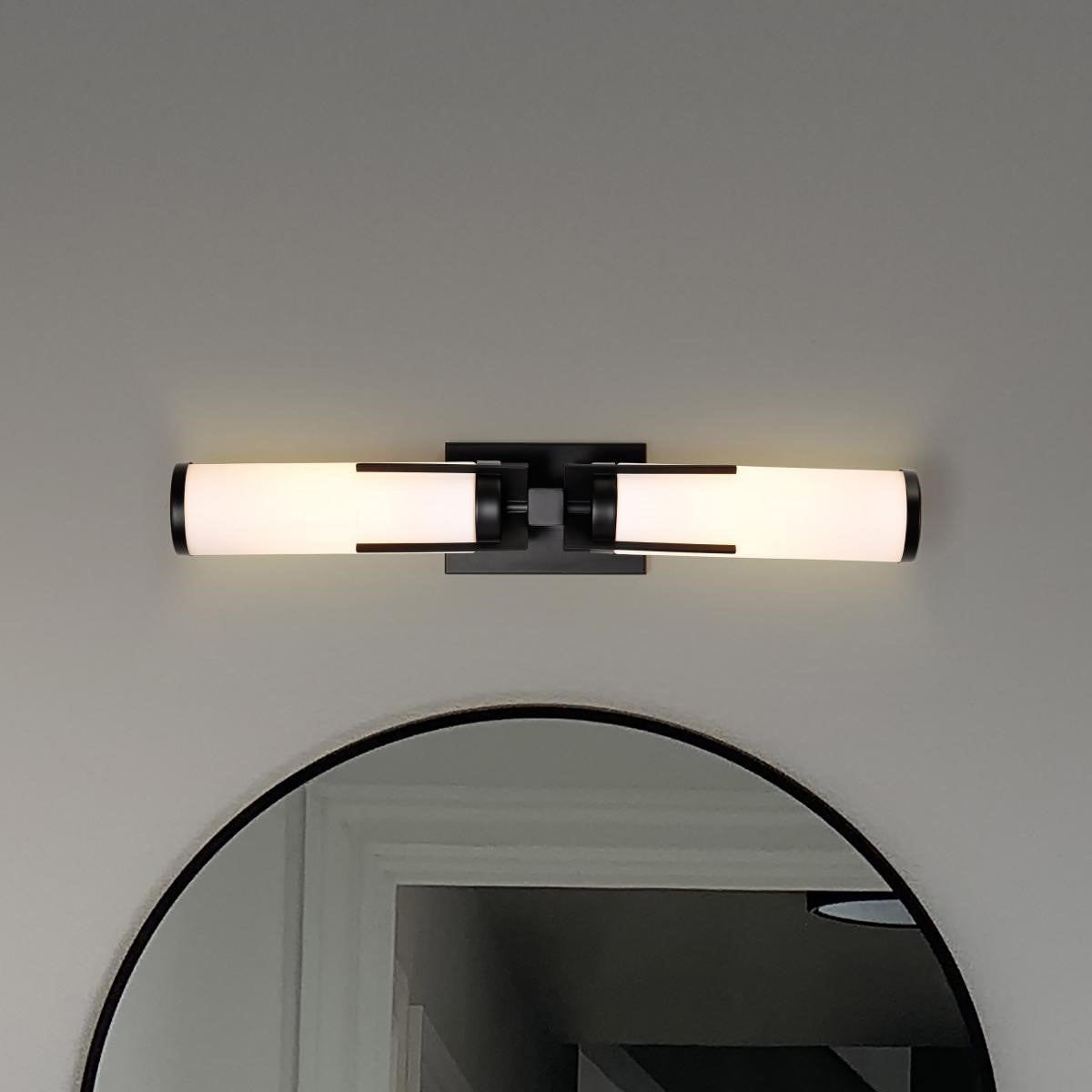 Roselle 5" Bathroom Vanity Light, Matte Black Finish - Bees Lighting