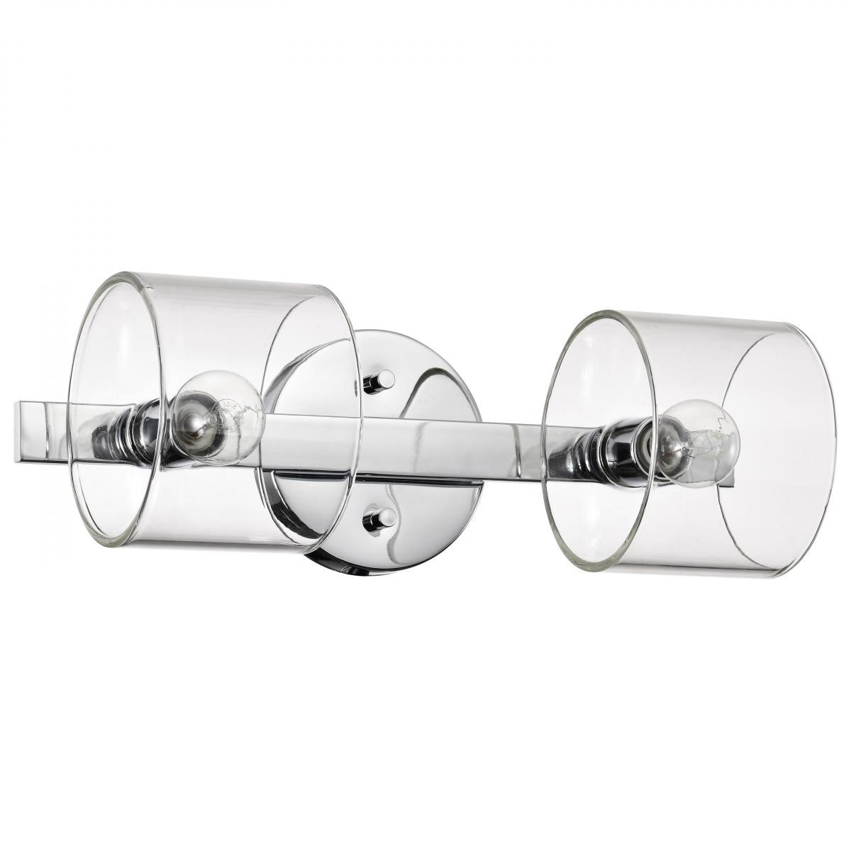 Marlowe 16" 2 Lights Bathroom Vanity Light, Polished Nickel Finish