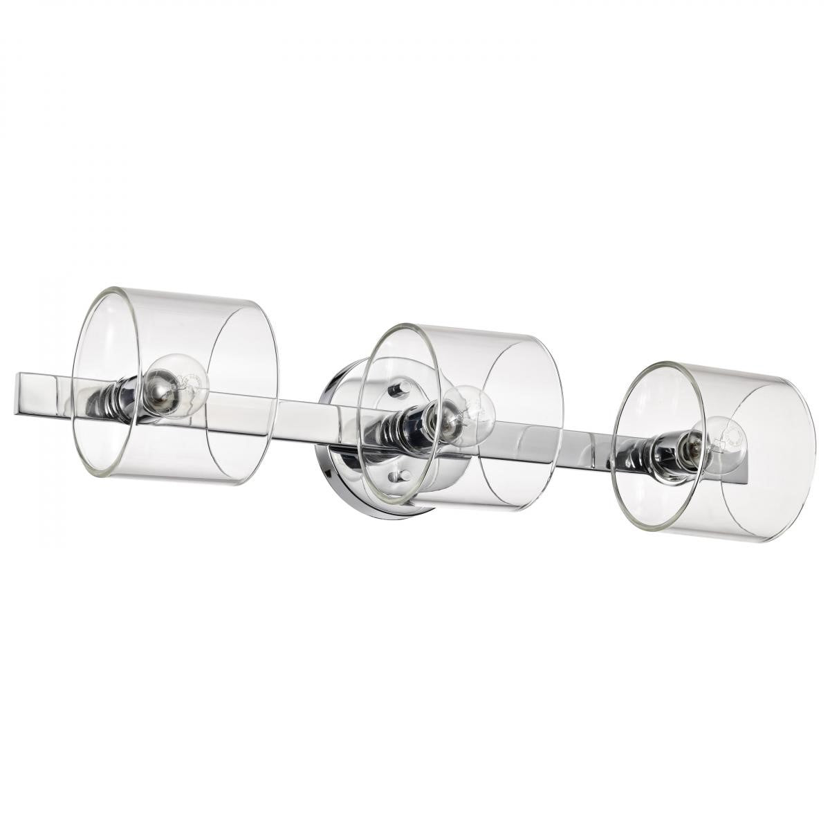 Marlowe 24" 3 Lights Bathroom Vanity Light, Polished Nickel Finish