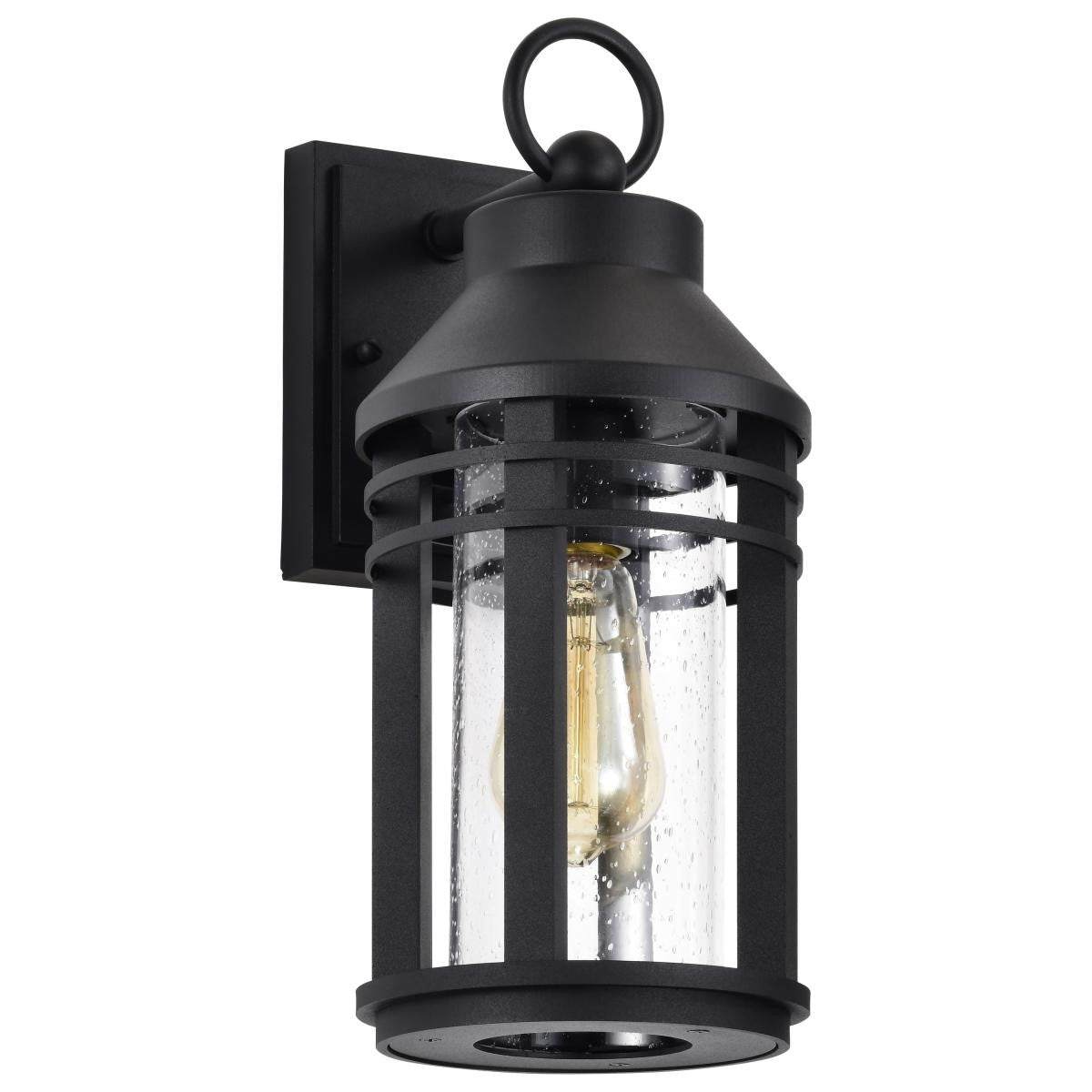 Wilton Outdoor Wall Light, Matte Black Finish