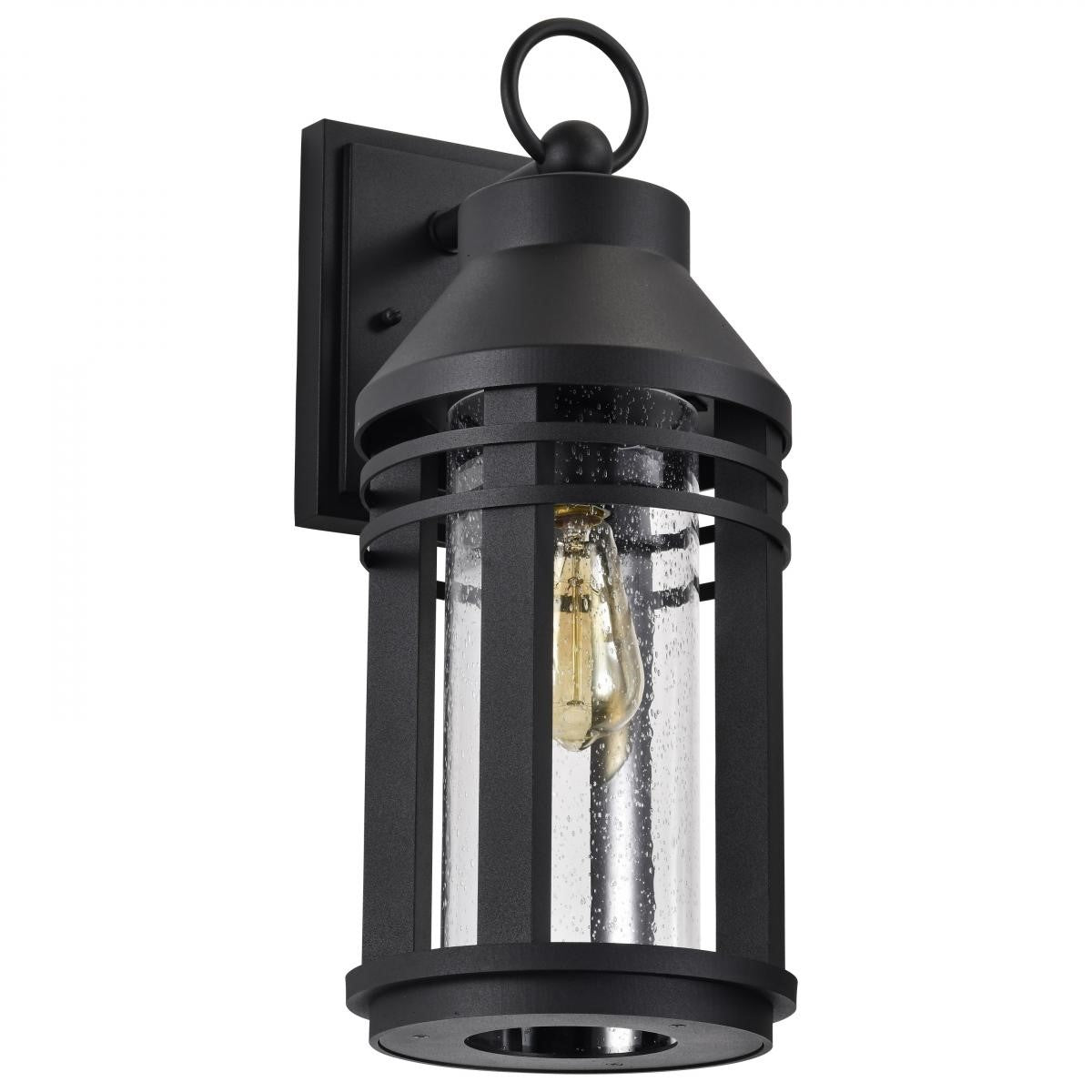 Wilton Outdoor Wall Light, Matte Black Finish