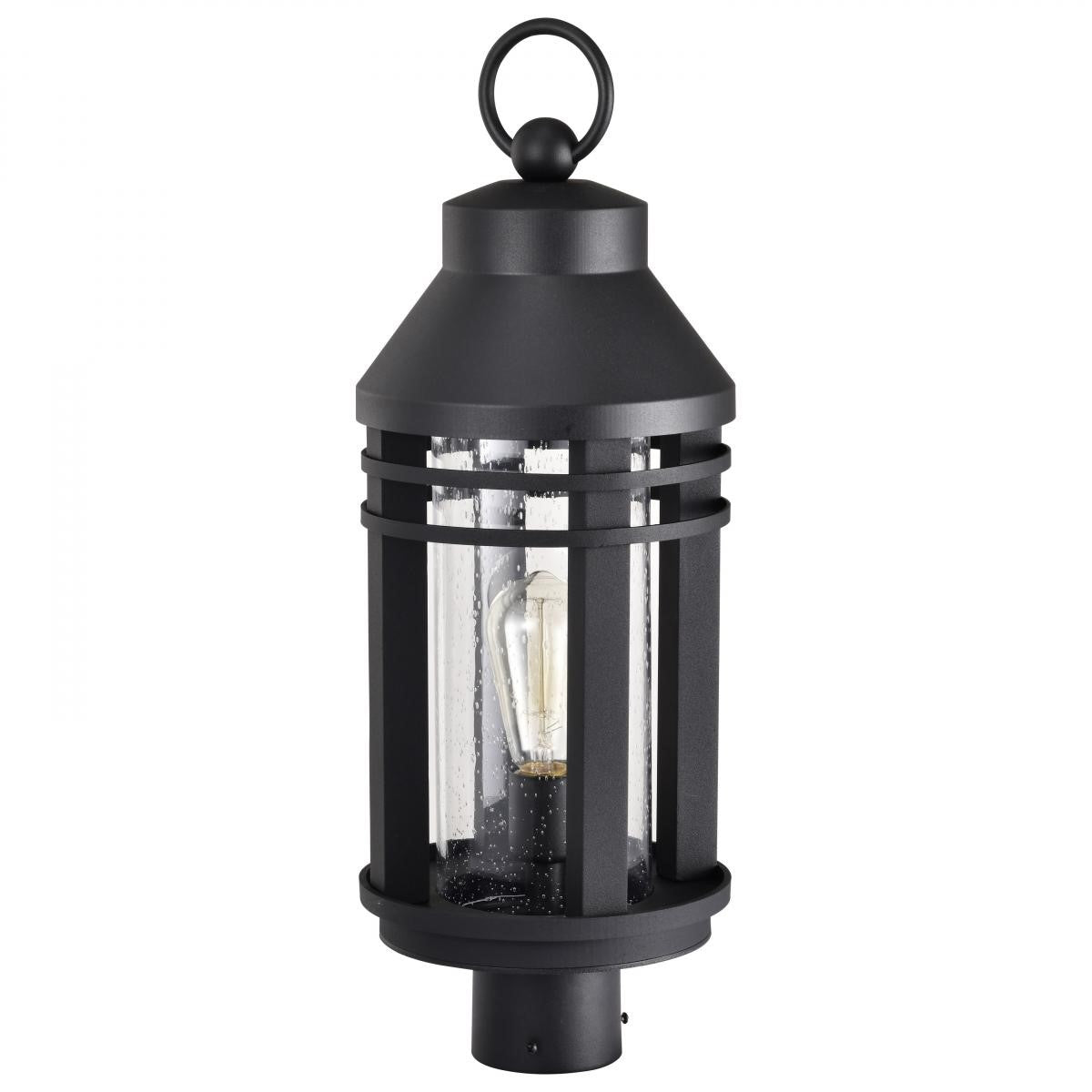 Wilton 23" Lamp Post, Matte Black Finish