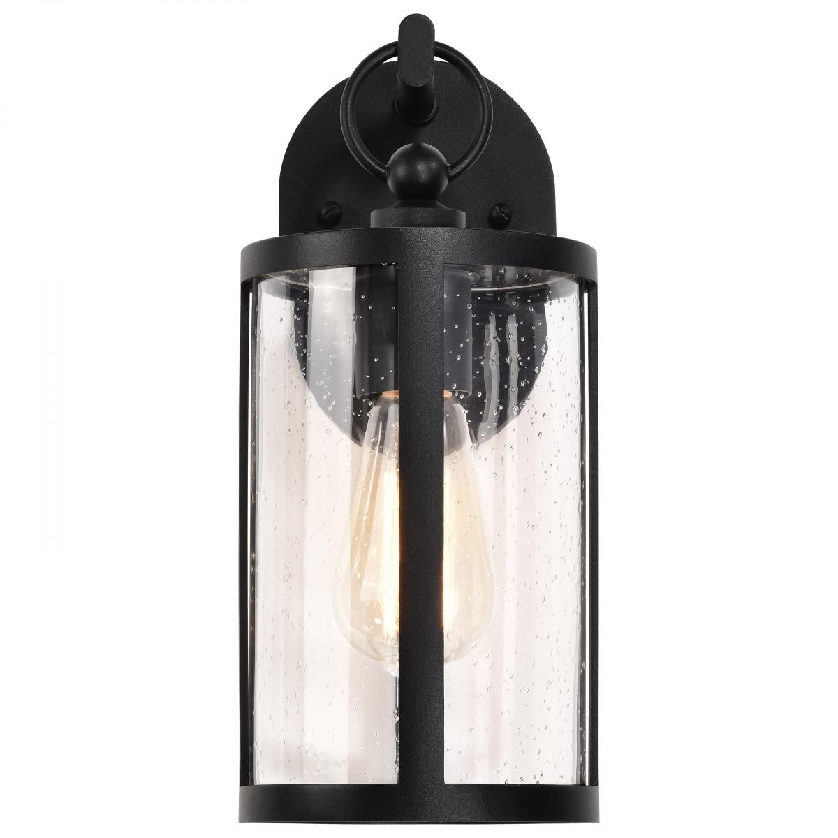 Broadstone 12" Outdoor Wall Light, Matte Black Finish