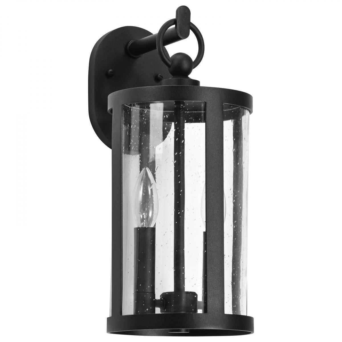 Broadstone Outdoor Wall Light, Matte Black Finish