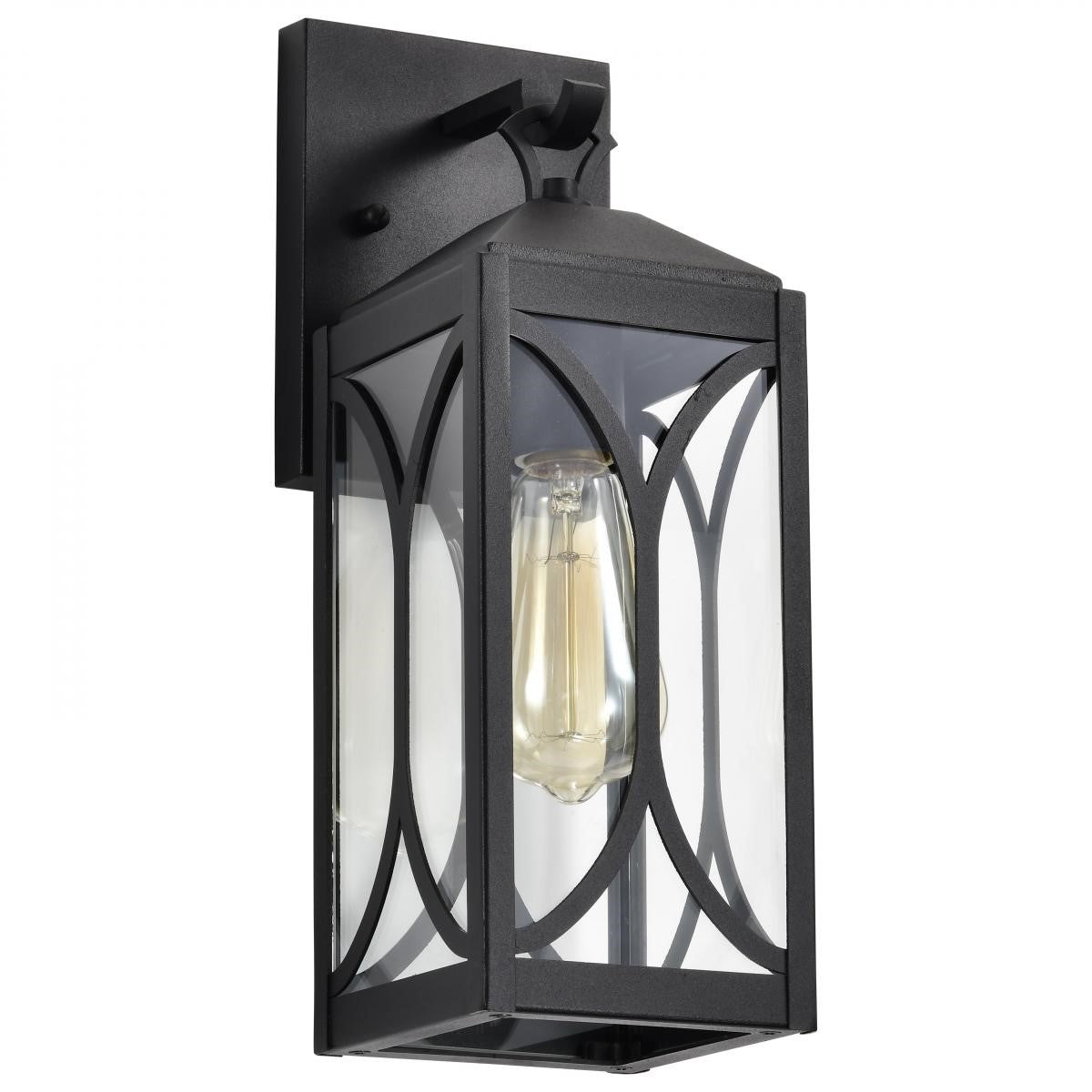 Oaklyn 14" Outdoor Wall Light, Matte Black Finish