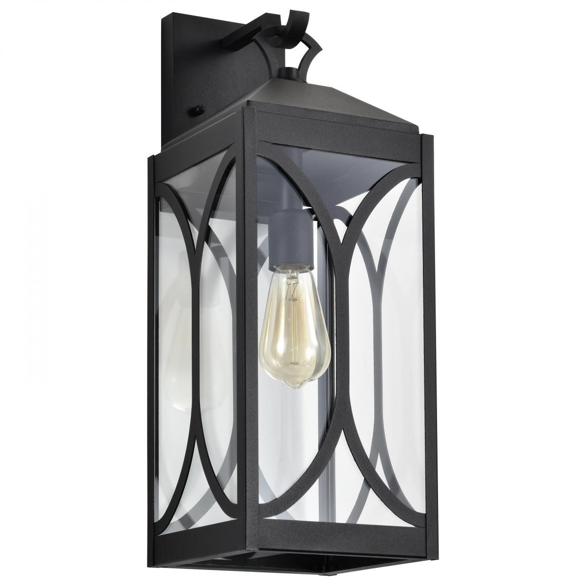 Oaklyn 21" Outdoor Wall Light, Matte Black Finish