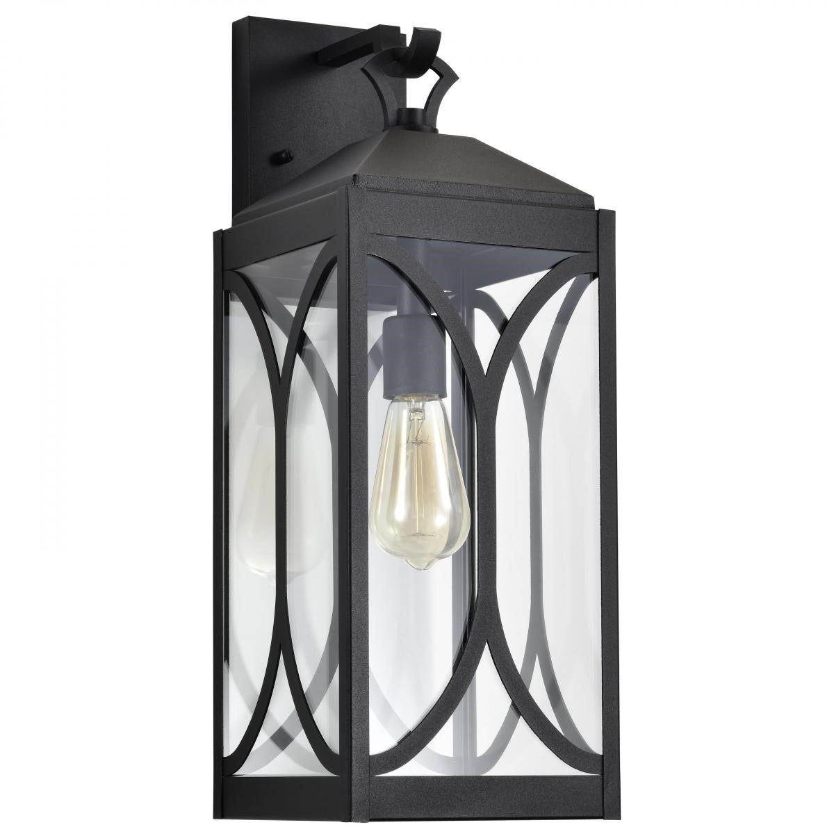 Oaklyn 21" Outdoor Wall Light, Matte Black Finish