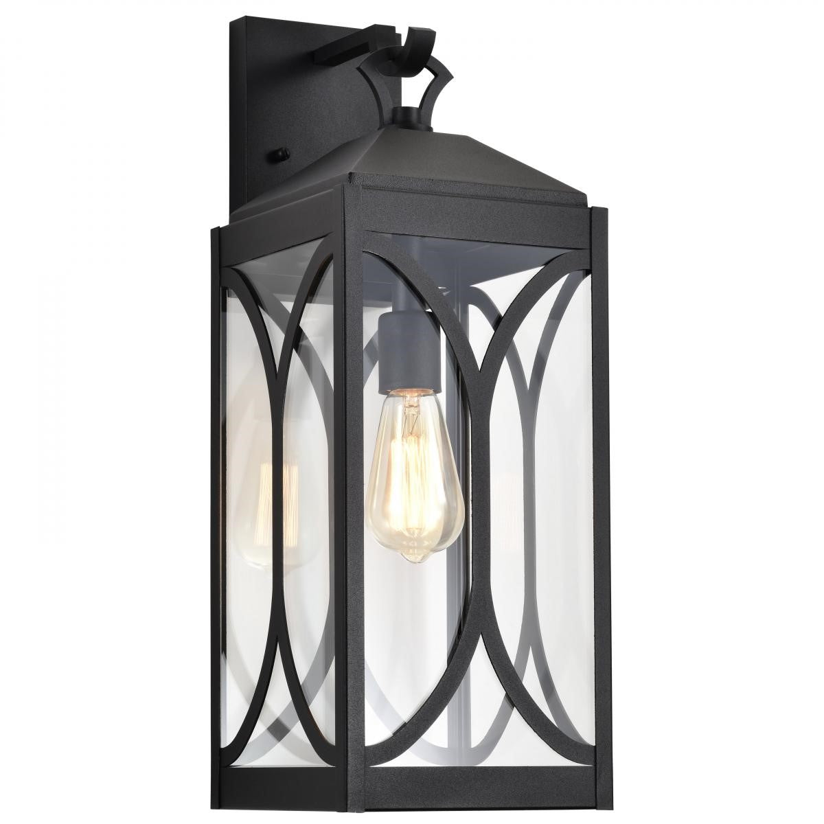 Oaklyn 21" Outdoor Wall Light, Matte Black Finish