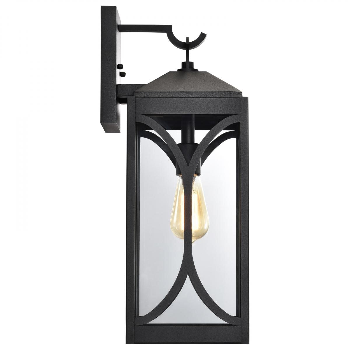 Oaklyn 21" Outdoor Wall Light, Matte Black Finish