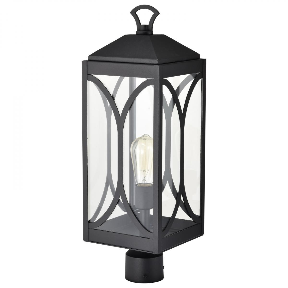 Oaklyn 23" Lamp Post, Matte Black Finish