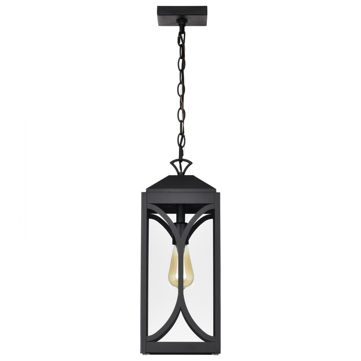 Oaklyn 19" Outdoor Hanging Light, Matte Black Finish