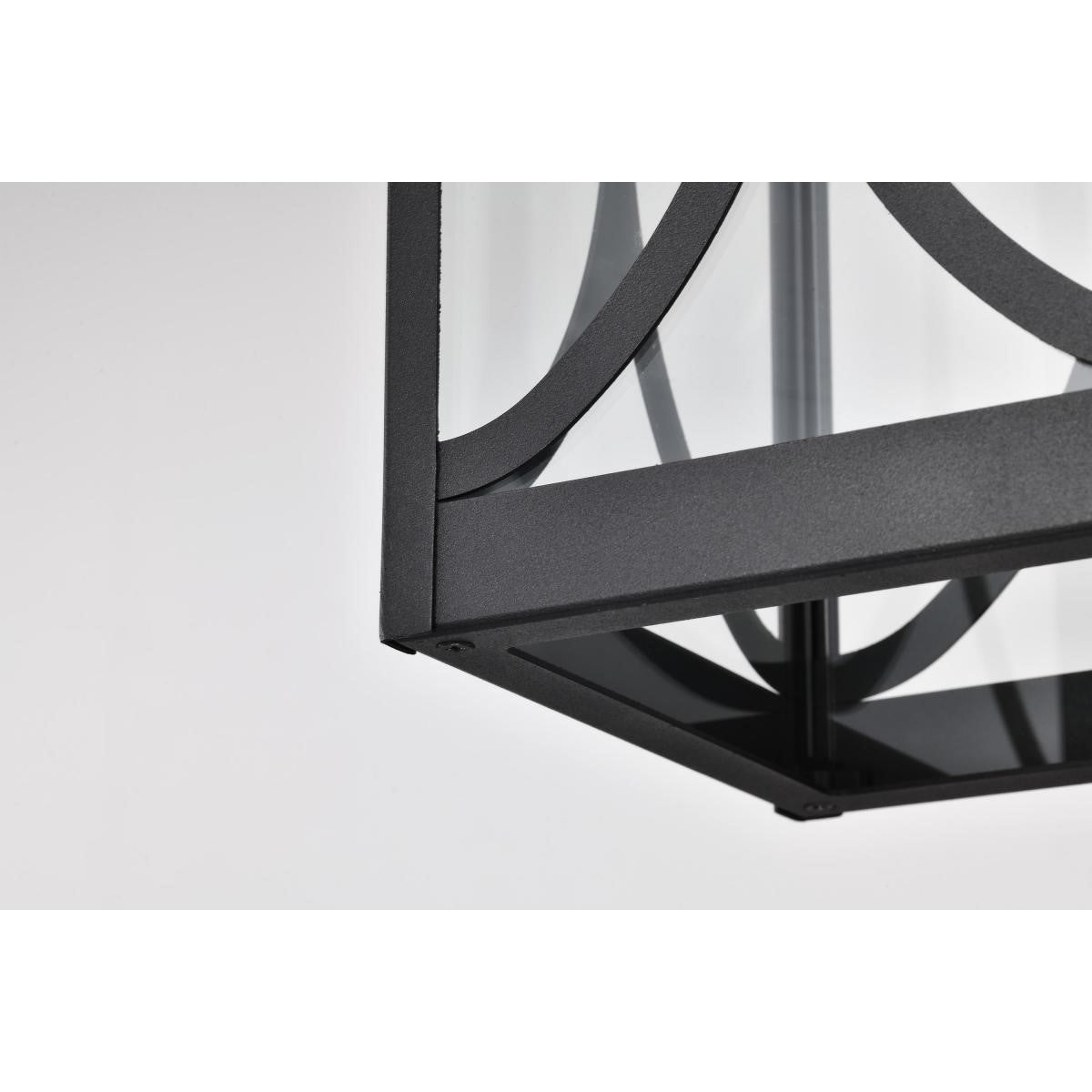 Oaklyn 19" Outdoor Hanging Light, Matte Black Finish