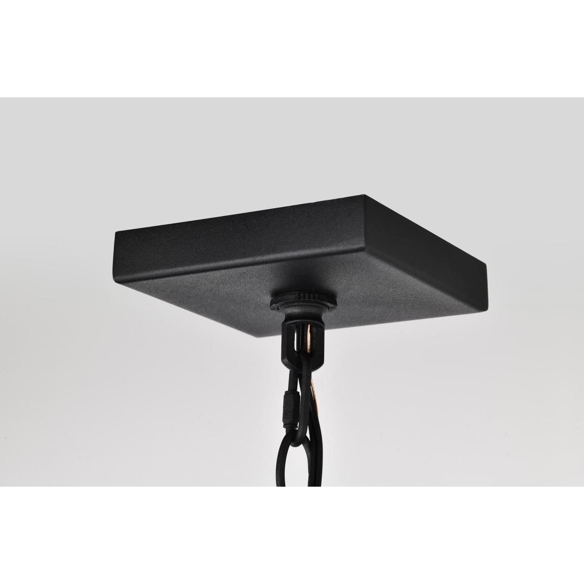 Oaklyn 19" Outdoor Hanging Light, Matte Black Finish