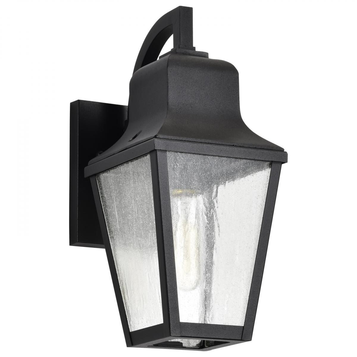 Lawrence 14" Outdoor Wall Light, Matte Black Finish