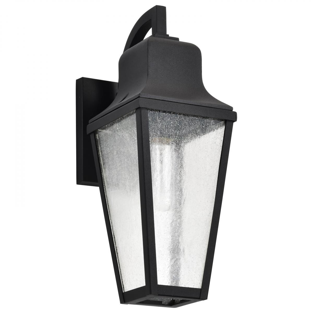 Lawrence 17" Outdoor Wall Light, Matte Black Finish