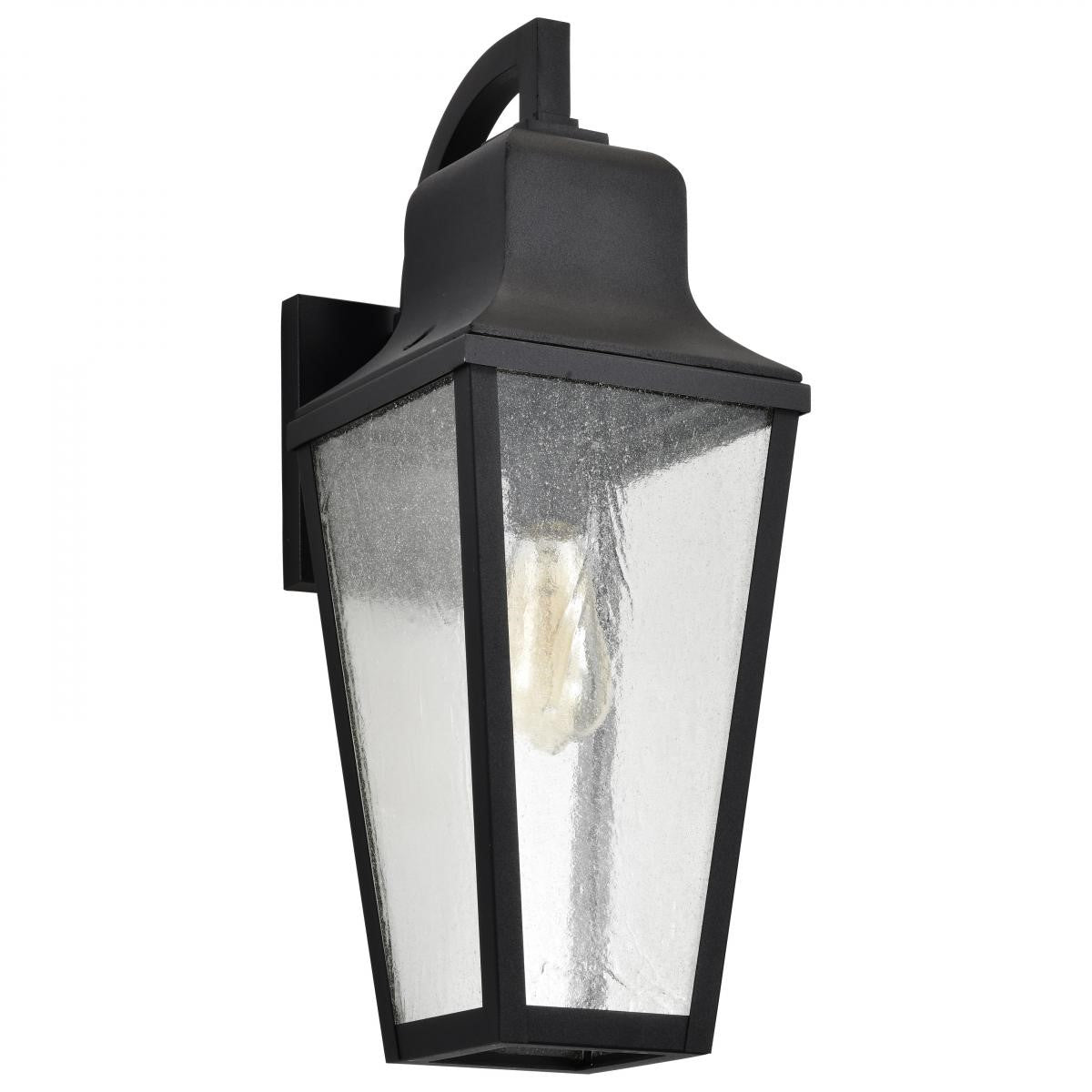 Lawrence 21" Outdoor Wall Light, Matte Black Finish