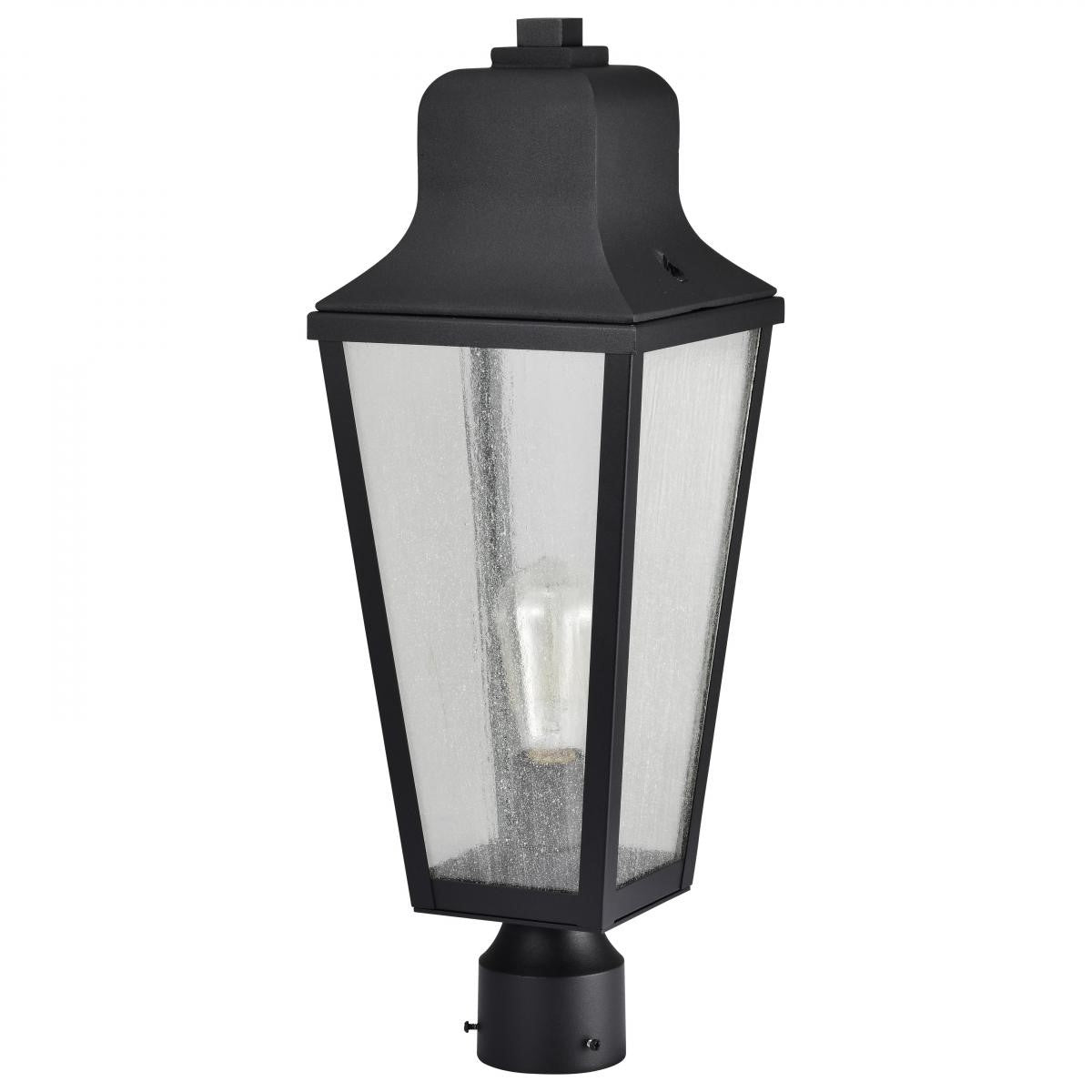 Lawrence 23" Lamp Post, Matte Black Finish