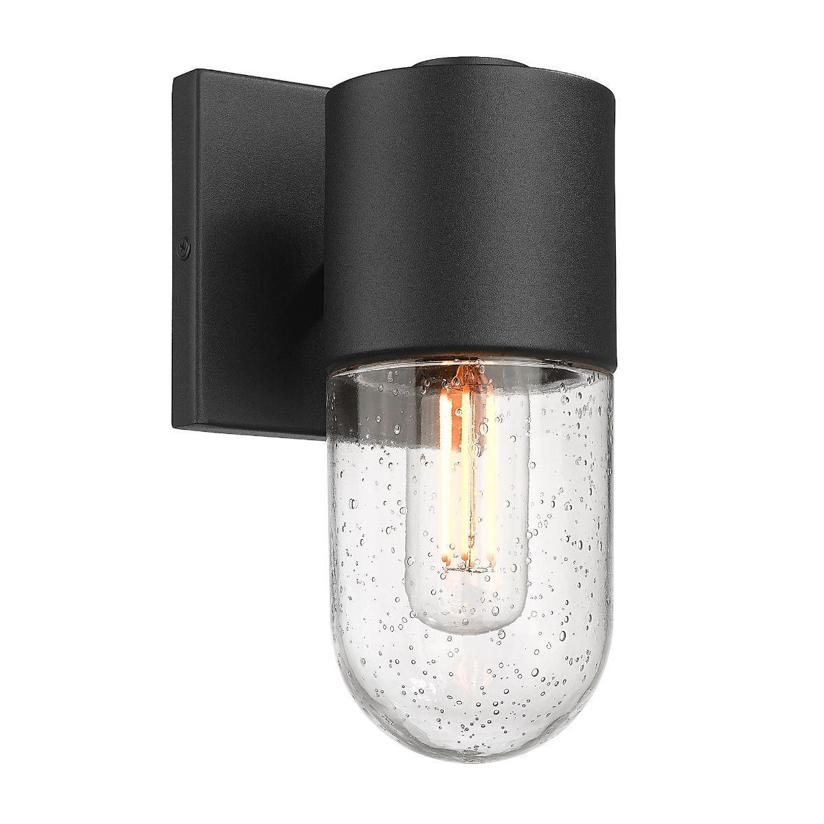 Ezra 10 in. Outdoor Wall Sconce Black Finish - Bees Lighting