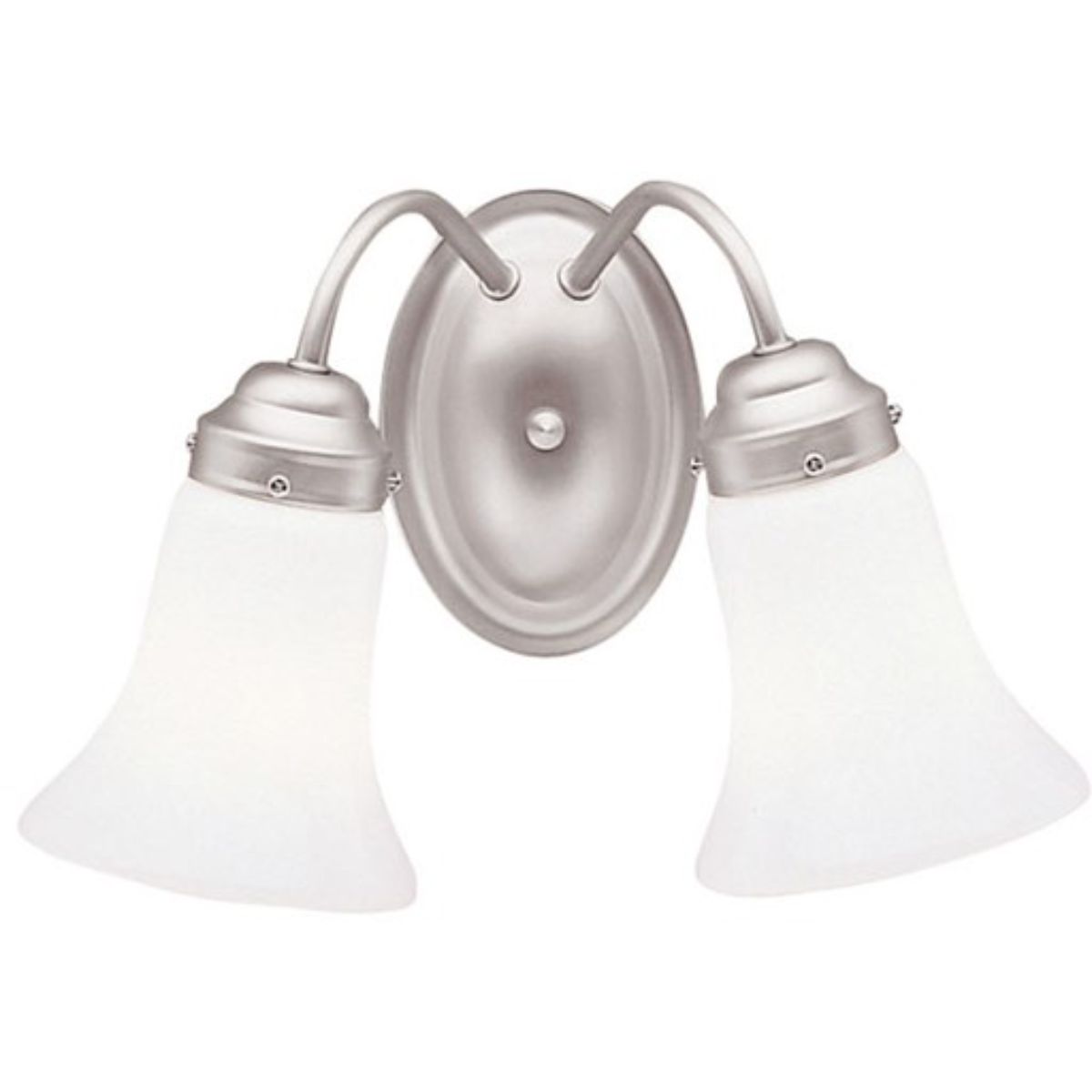 14 in. 2 Lights Vanity Light Nickel Finish