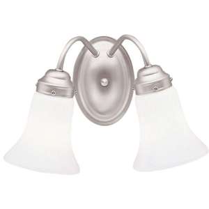 14 in. 2 Lights Vanity Light Nickel Finish