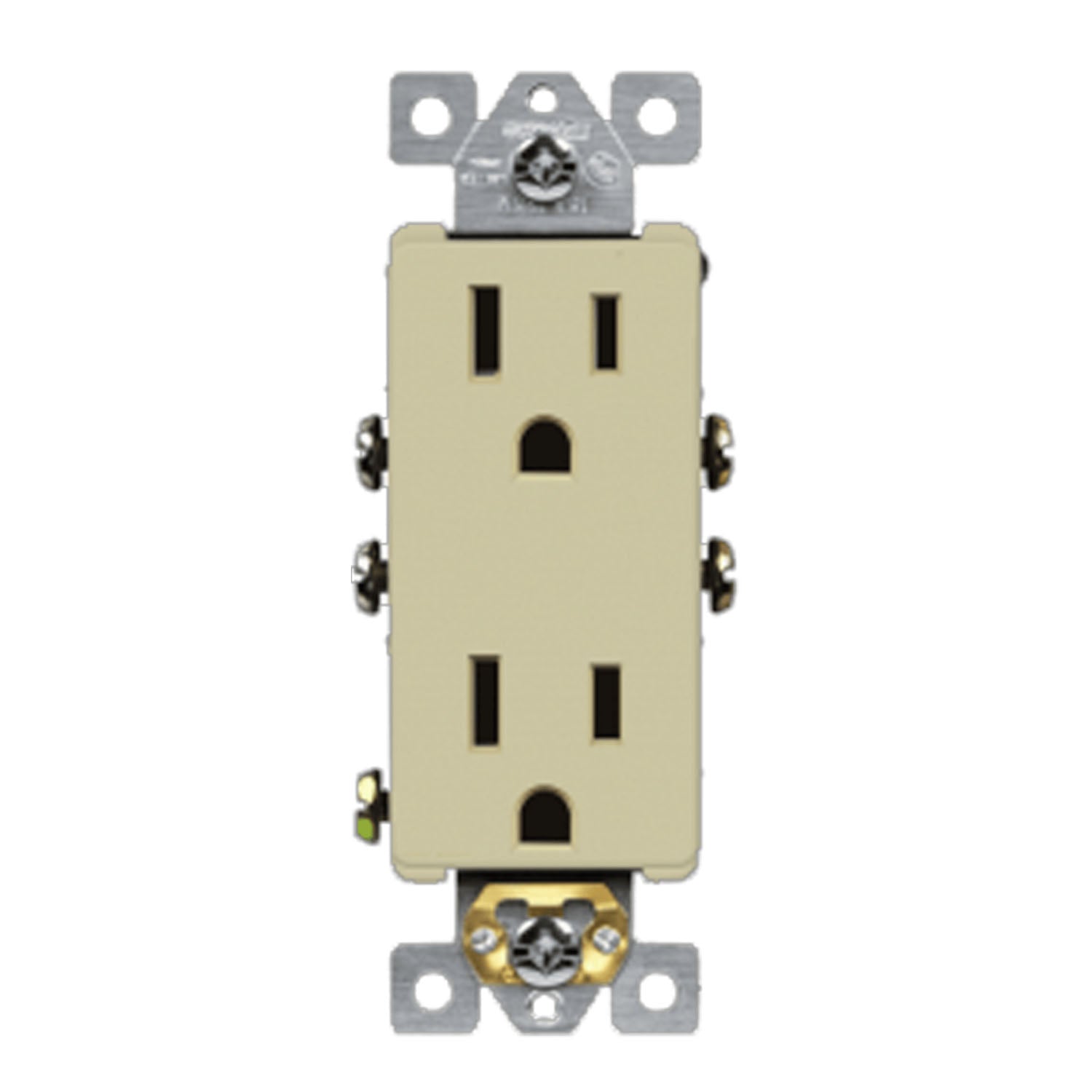 15 Amp Duplex Outlet Ivory