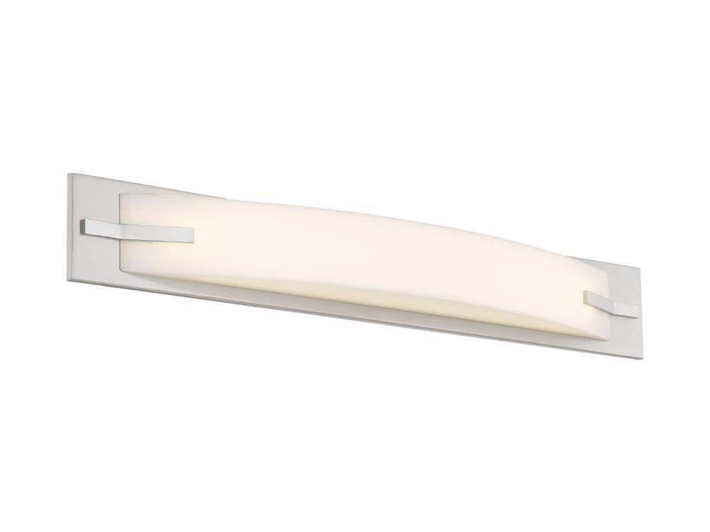 Bow 20 in. LED Bath Bar 1040 Lumens 3000K Brushed Nickel Finish - Bees Lighting