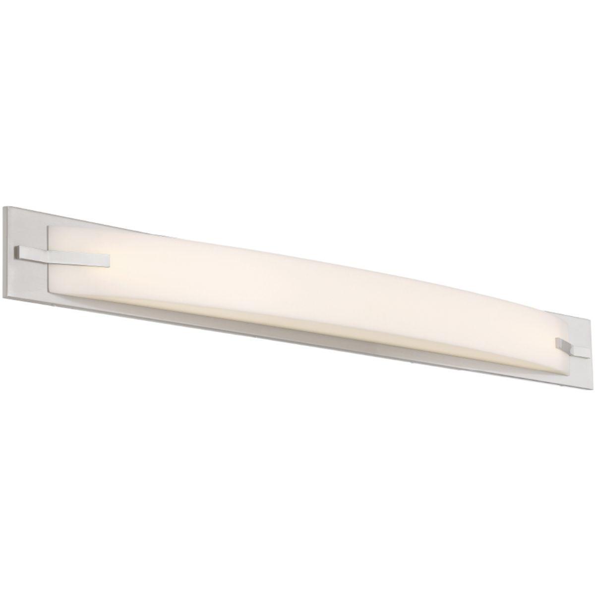 Bow 43 in. LED Bath Bar 3120 Lumens 3000K Brushed Nickel Finish - Bees Lighting