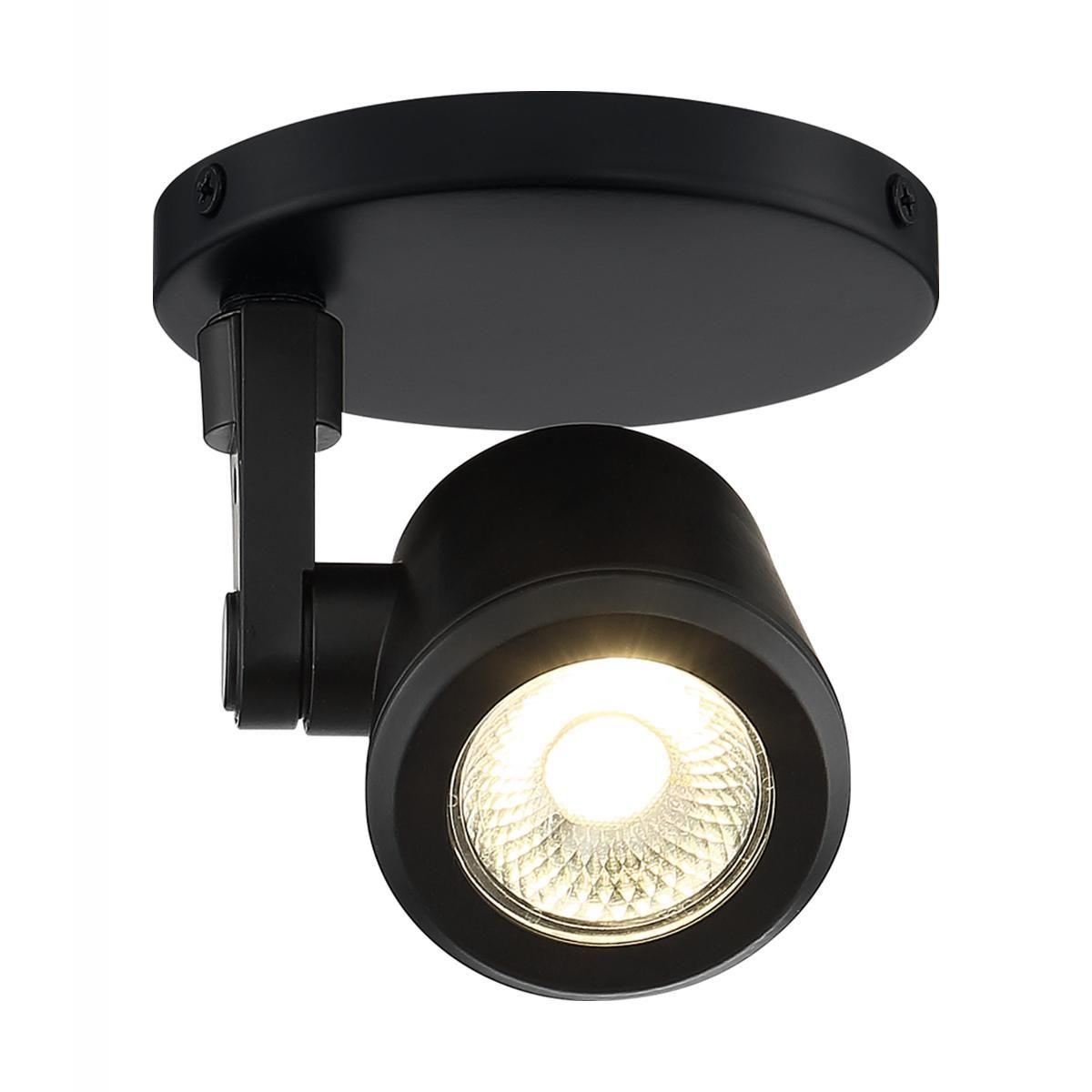 LED Tape Back Monopoint Head 12W 3000K 1000 Lumens, 36°, Black - Bees Lighting