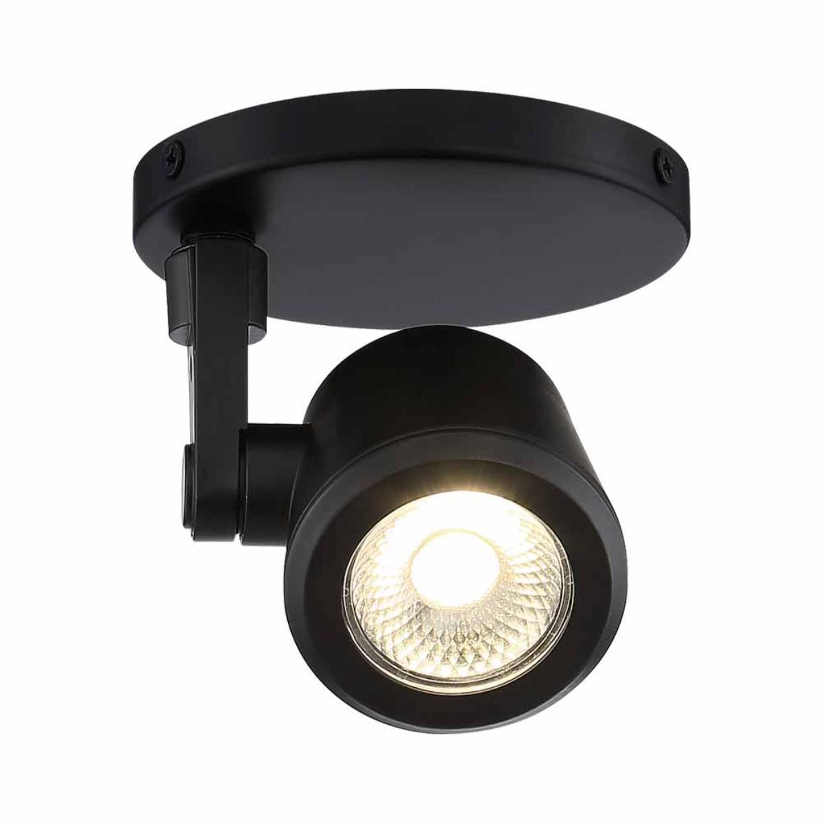 LED Tape Back Monopoint Head 12W 3000K 1000 Lumens, 36°, Black - Bees Lighting