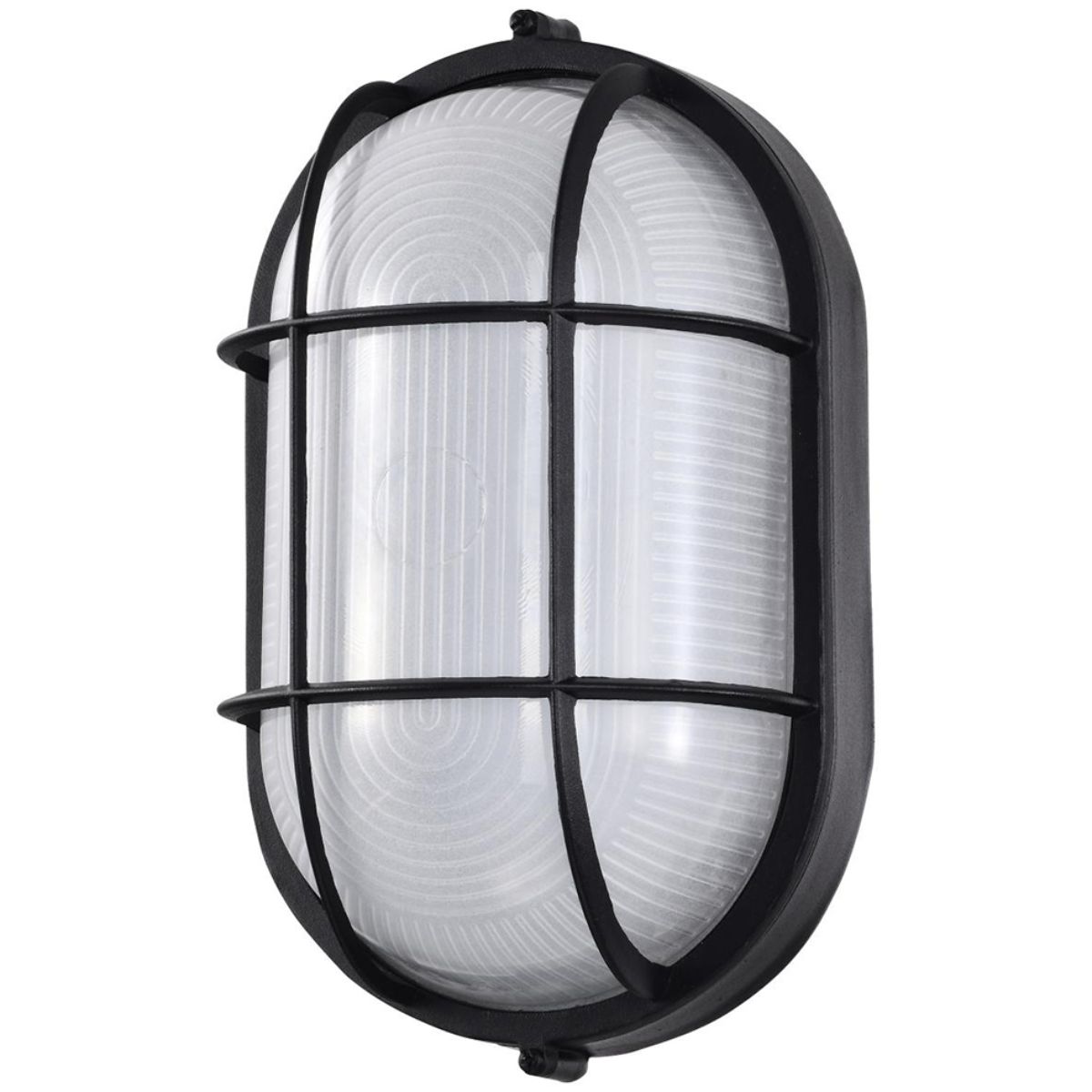 11" LED Oval Bulk Head Light, 1000 Lm, 3000K, Black