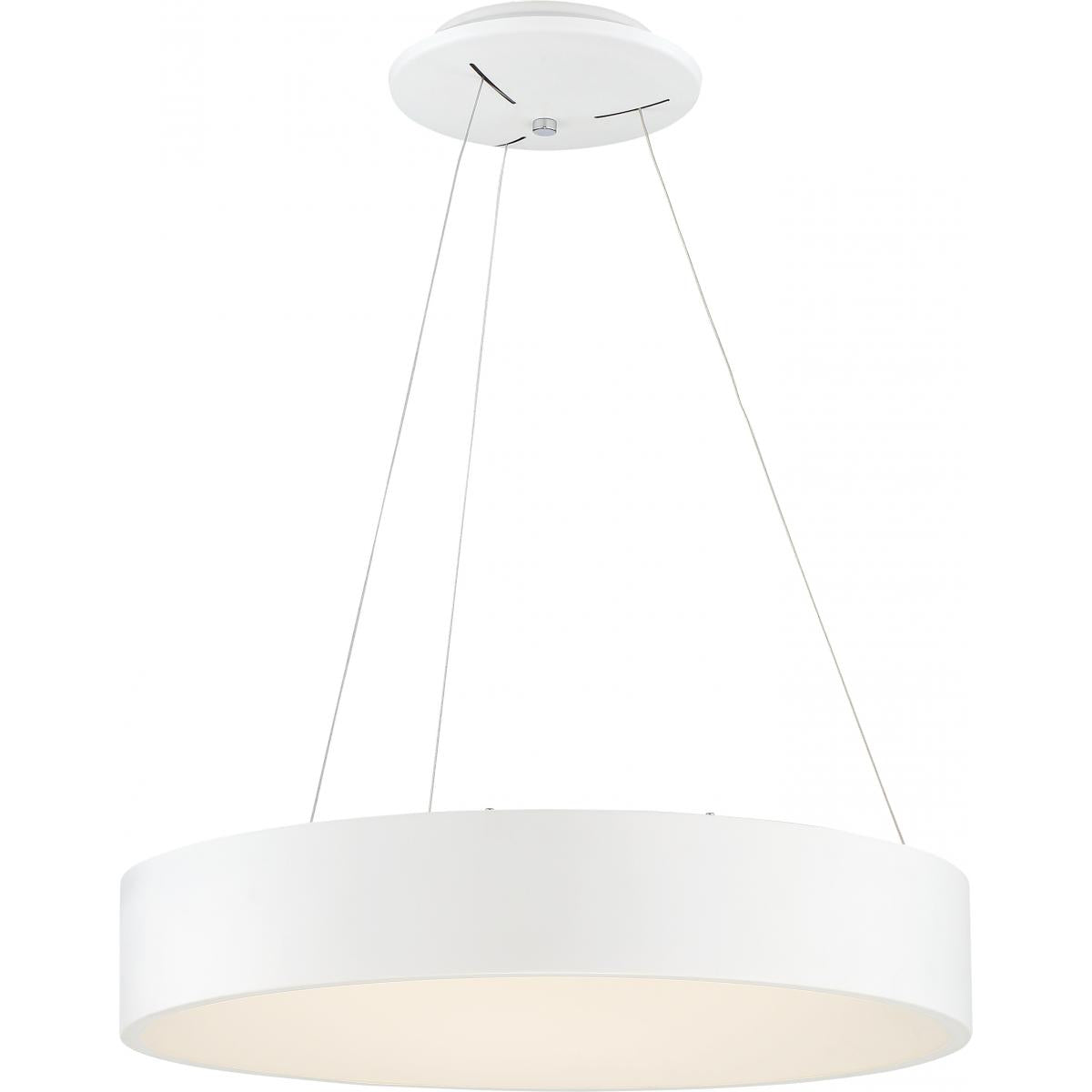 Orbit 18 in. LED Pendant Light White Finish