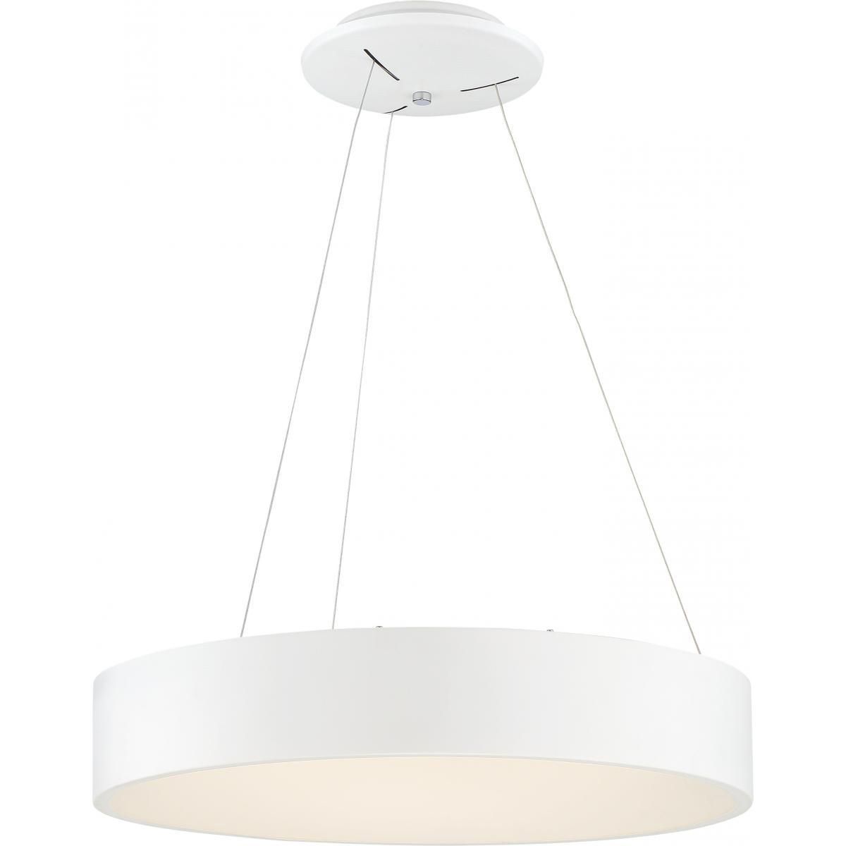 Orbit 18 in. LED Pendant Light White Finish