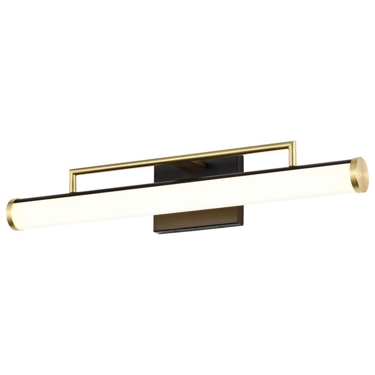 Solano 24 in. LED Bath Bar Brass and Matte Black Finish - Bees Lighting