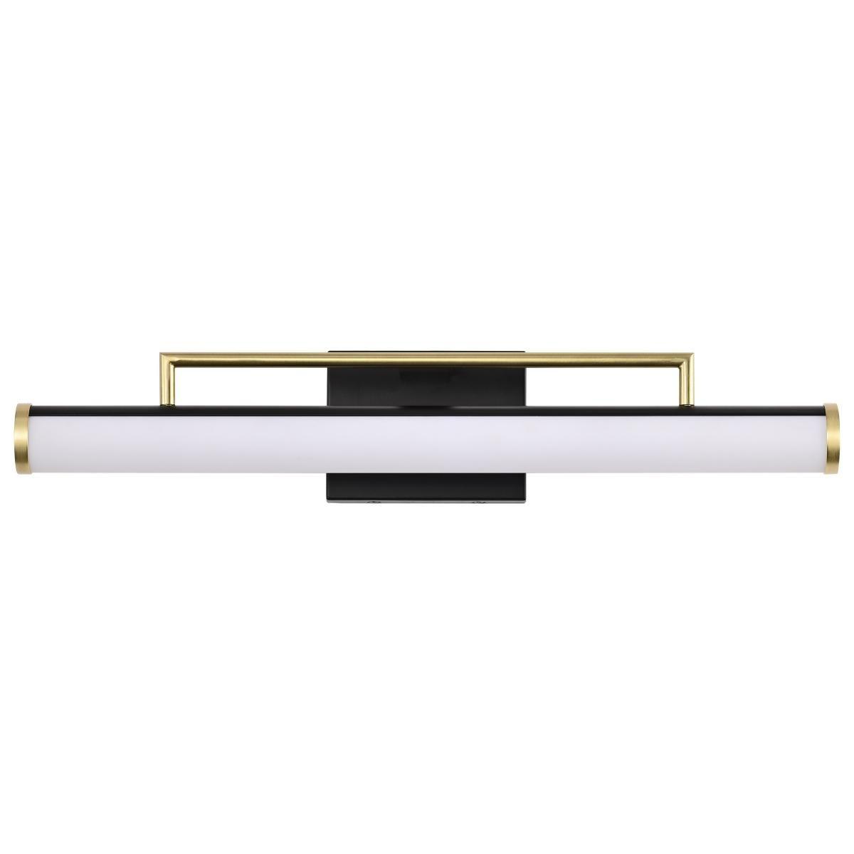 Solano 24 in. LED Bath Bar Brass and Matte Black Finish - Bees Lighting