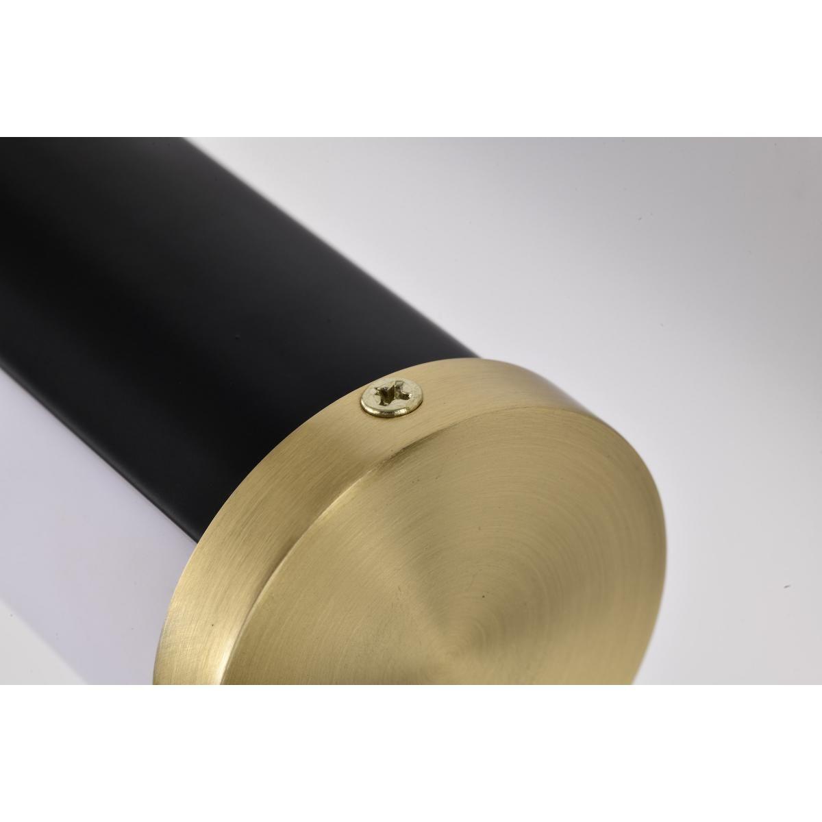 Solano 36 in. LED Bath Bar Brass and Matte Black Finish - Bees Lighting