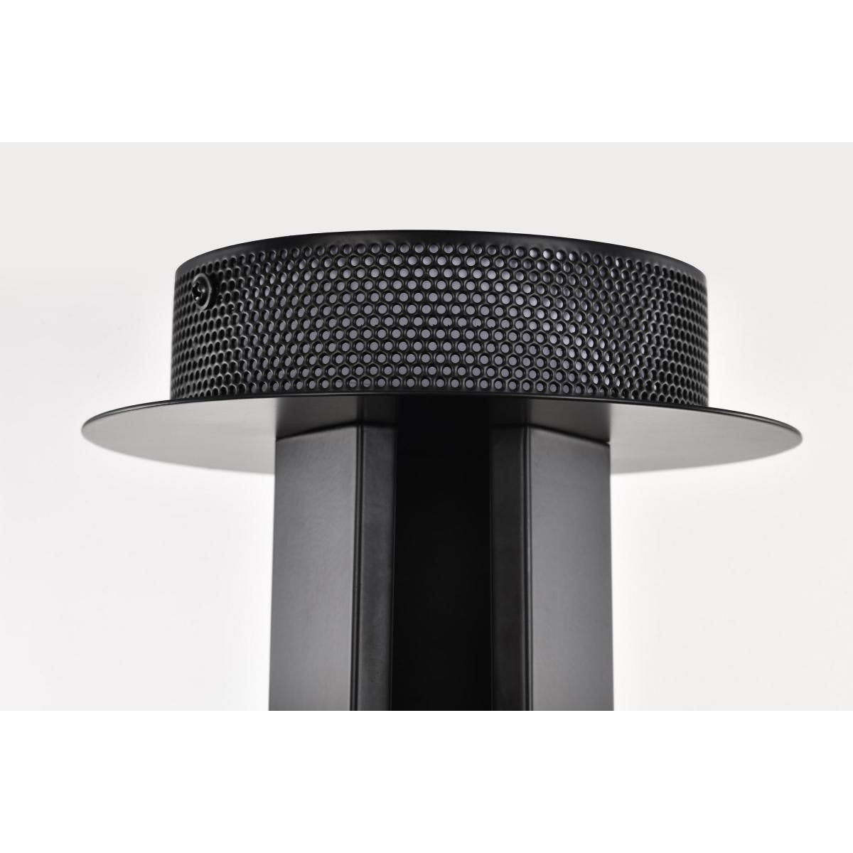 Darrow 14" LED Semi-Flush Mount Light, Matte Black Finish