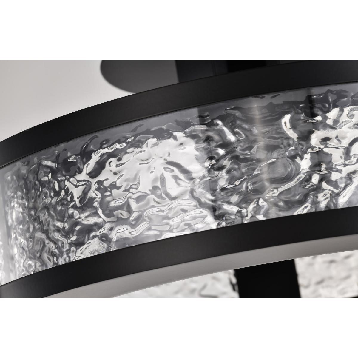 Darrow 14" LED Semi-Flush Mount Light, Matte Black Finish