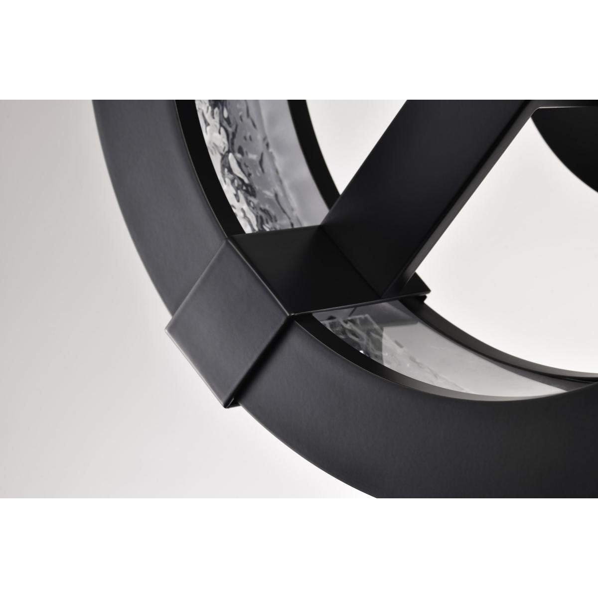 Darrow 14" LED Semi-Flush Mount Light, Matte Black Finish